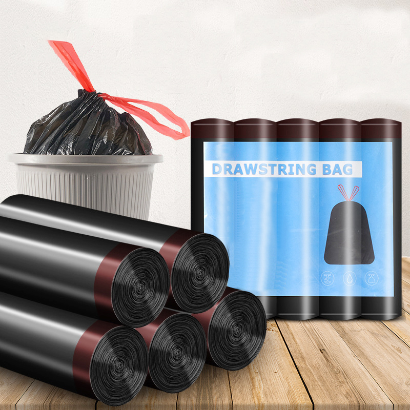 Drawstring trash bags